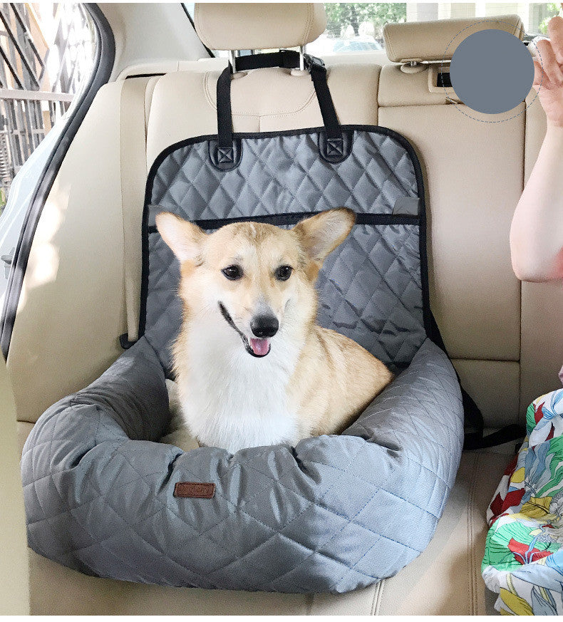 Borthalcy 2 In 1 Pet Dog Carrier Folding Car Seat Pad Thickened Multi-purpose Pet Bed Dog Car Mattress Pets Supplies