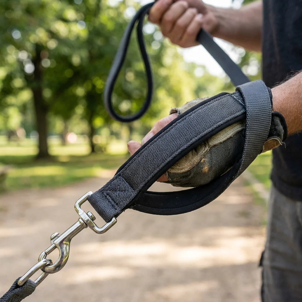 TrailPaw Hands-Free Dog Leash with Adjustable Waist Belt & Removable Pouch